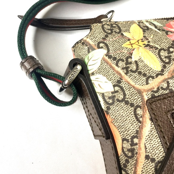 Authentic Gucci Tian crossbody unisex bag brown monogram coated bengal canvas - Picture 14 of 16